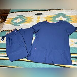 Women’s Heartsoul Scrub Set Navy Blue